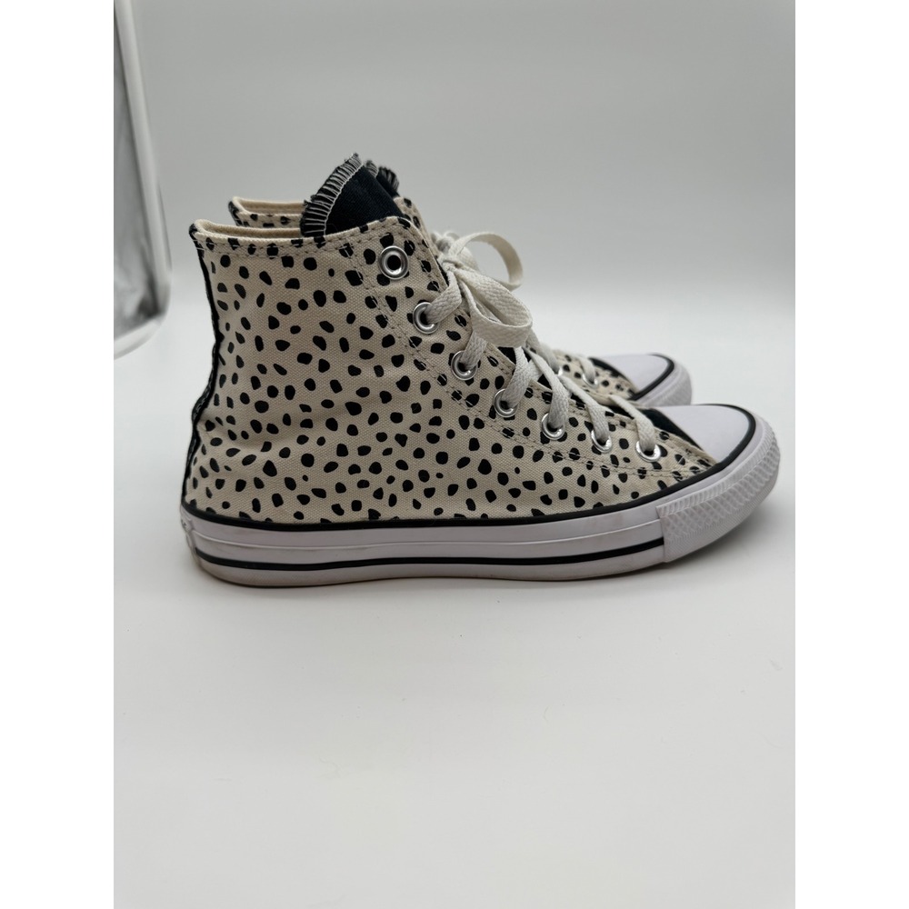 Converse Chuck Taylor All Star High Top Dalmatian Polka Dot Sneakers Womens 8 - Picture 3 of 5